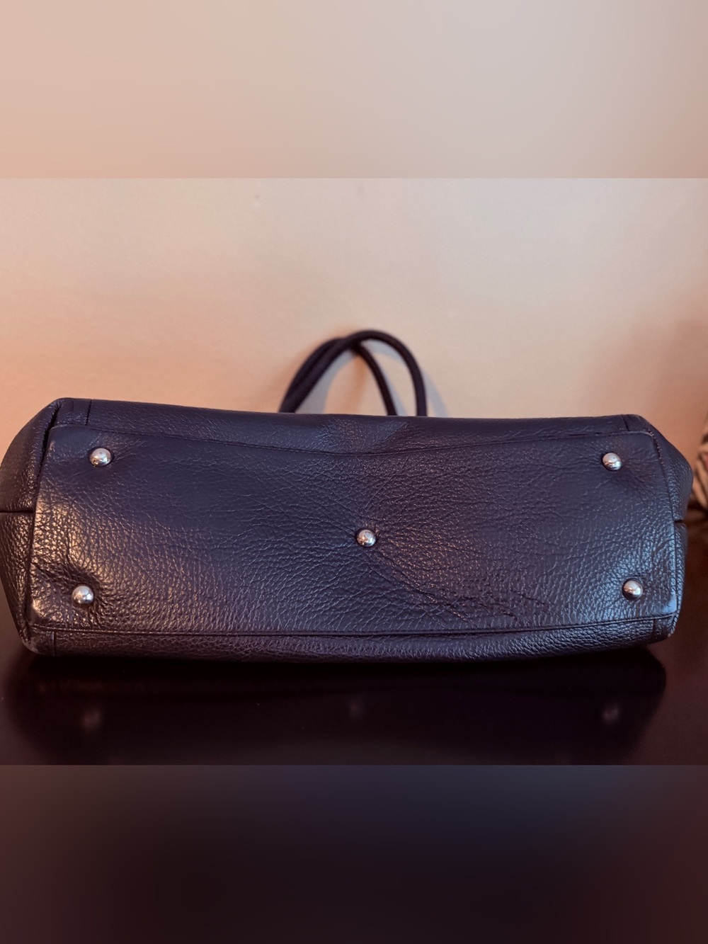 Furla Black Pebbled Leather Tote with Tag - Picture 7 of 7